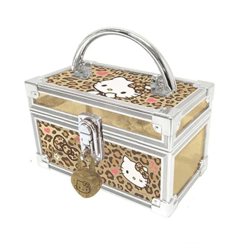 ケイカンパニー(K Company) ハローキティ 鍵付きミニバニティケース ヒョウ柄 CKV1-KTHY H82×W136×D76mm