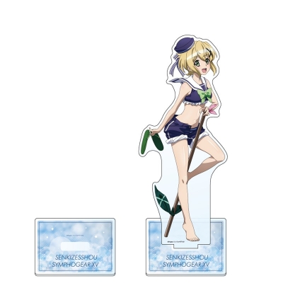 【グッズ-スタンドポップ】戦姫絶唱シンフォギアＸＶ 描き下ろし特大アクリルスタンド(切歌/マリンセーラー水着)【再販】