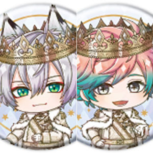 ホログラム缶バッジ(57mm)「夢王国と眠れる100人の王子様」22/ミニキャライラスト 8個入りBOX