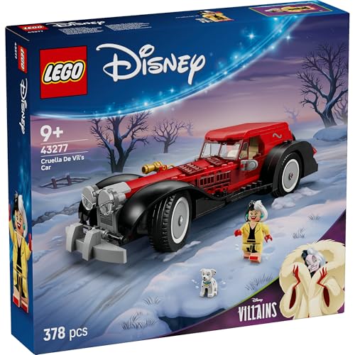 レゴ(LEGO) ディズニー クルエラの車 おもちゃ 玩具 誕生日 プレゼント ブロック 女の子 男の子 子供 9歳 10歳 11歳 小学生 乗り物 車 ミニカー ディズニー グッズ 43277
