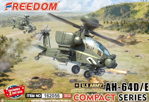 フリーダムモデルキット ノンスケール コンパクトシリーズ アメリカ AH-64D/E アパッチ・ガーディアン 攻撃ヘリコプター プラモデル FRE162056