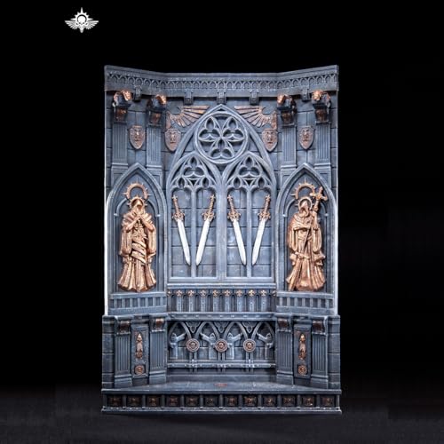 HiPlay 猩嵐工房 鋼鉄鋳造シリーズ 聖殿プリマーク玉座 聖殿主壁 GT005A フィギュア用 地台 スタンド ディスプレイ ベース 塗装済み 完成品