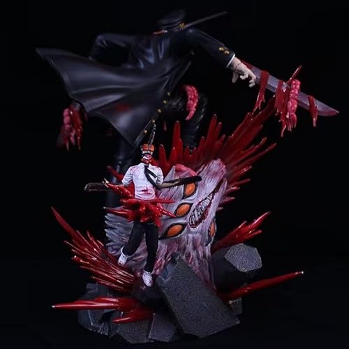 チェンソーマン デンジ フィギュア 27cm コレクターズ ABS&PVC製 塗装済み 完成品 コレクタードール 卓上置物 台座あり オフィス 車飾り 装飾品 景品 コレクション (C)