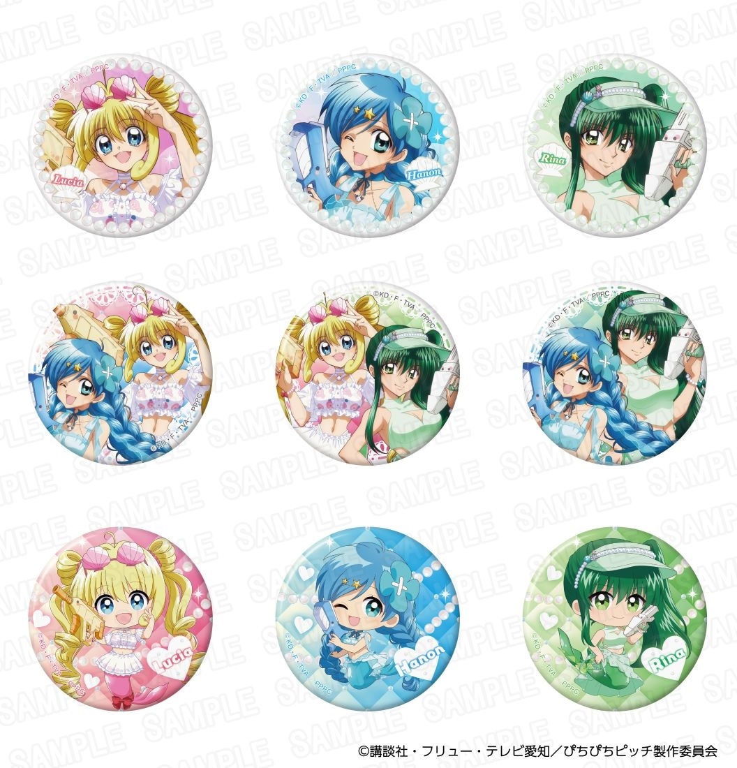「マーメイドメロディー ぴちぴちピッチ」きらきら缶バッジ スプラッシュパーティーver. BOX