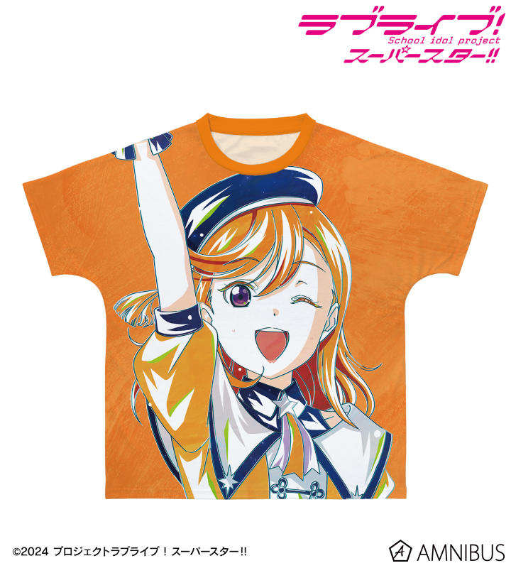 描き下ろし 澁谷かのん スーパースター!!ver. Ani-Art フルグラフィックTシャツ