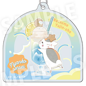 夏目友人帳 ニャンコ先生カラフルソーダver. アクリルキーホルダー ラムネ