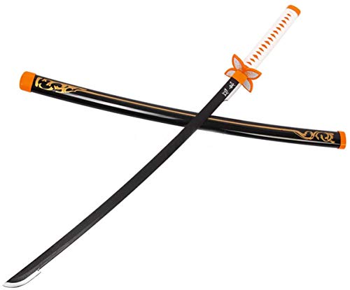 KEENNESS 子供用 ABS 長さ:77CM 子供 鬼滅の刃 日輪刀 鬼殺隊 完成度高い 模造刀 模擬刀 剣 武器 (胡蝶しのぶ刀 黑 子供用)