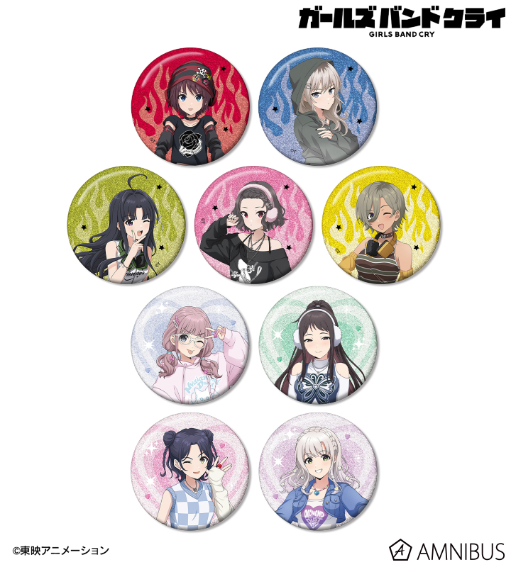 描き下ろし Y2Kファッションver. トレーディンググリッター缶バッジ