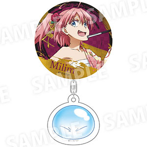 転生したらスライムだった件 アクリルチャーム付き缶バッジ(和装) ミリム