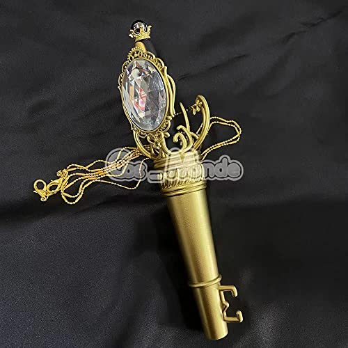 Cos Monde ツイステッドワンダーランド グッズ 式典服 制服 魔法杖 魔法筆 宝石ペン 鍵 カギ おもちゃ コスプレコスチューム小物 道具 胸 腰 飾り物 コレクション (筆のサック+筆,オクタヴィネル寮)