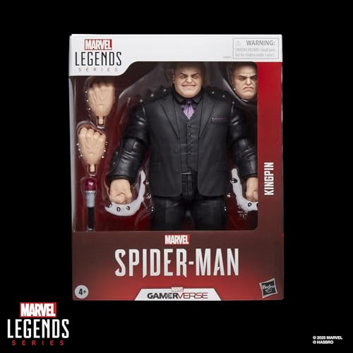 【Amazon.co.jp限定】ハズブロ(Hasbro)MARVEL マーベルレジェンドシリーズ ゲーマーバース キングピン、スパイダーマン のビデオゲームを再現したコレクション用 20cm アクションフィギュア G0827 正規品