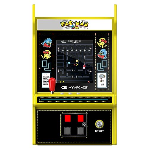 My Arcade Pac-Man 6.75インチ ミニアーケードゲーム機、クラシックゲーム収録、パックマン