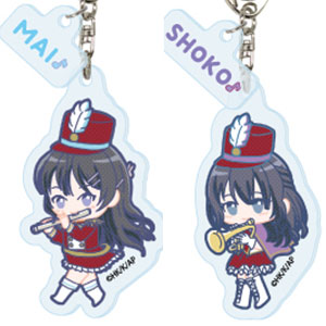 パーツ付きアクリルキーホルダー「『青春ブタ野郎』シリーズ」 01/マーチングバンドver. POP Artイラスト 6個入りBOX