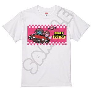 アニメ『銀河特急 ミルキー☆サブウェイ』 Tシャツ(mochocho) MA(チハル・マキナ) ホワイト Mサイズ