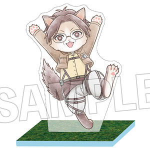 進撃の巨人 調査兵にゃん 大地なアクリルスタンド ハンジ