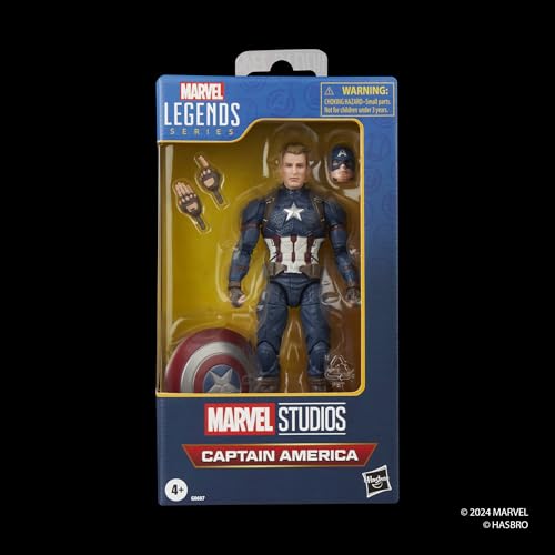 ハズブロ(Hasbro)MARVEL マーベルレジェンド・シリーズ キャプテン・アメリカ『アベンジャーズ/エンドゲーム』 コレクション用 15cm アクションフィギュア G0607 正規品