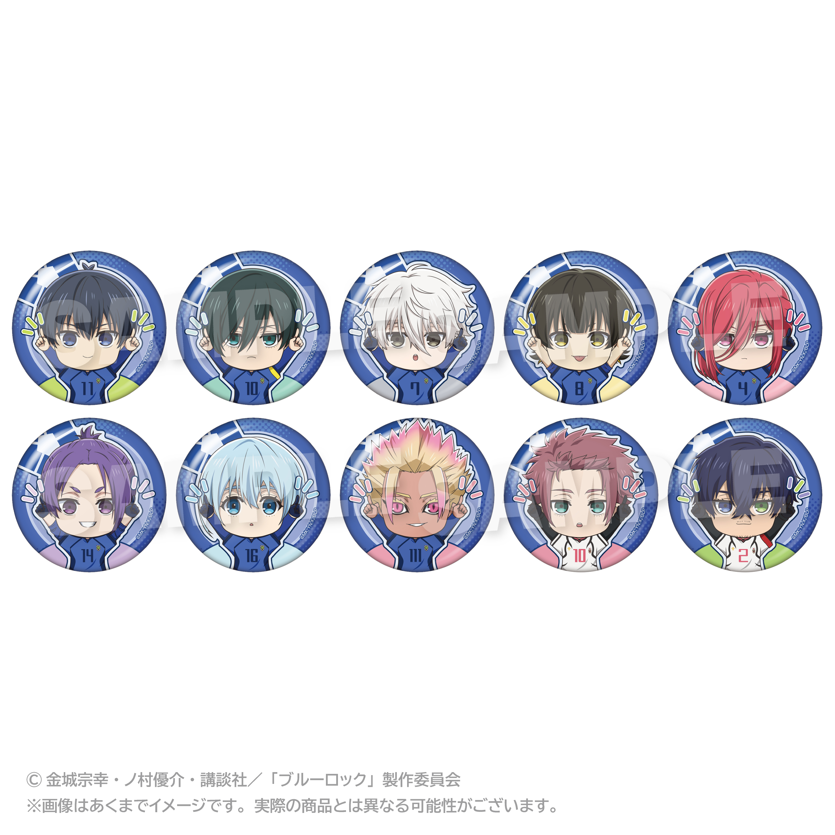 ブルーロック_トレーディングぽいんつ缶バッジ 【BOX／10個入り】