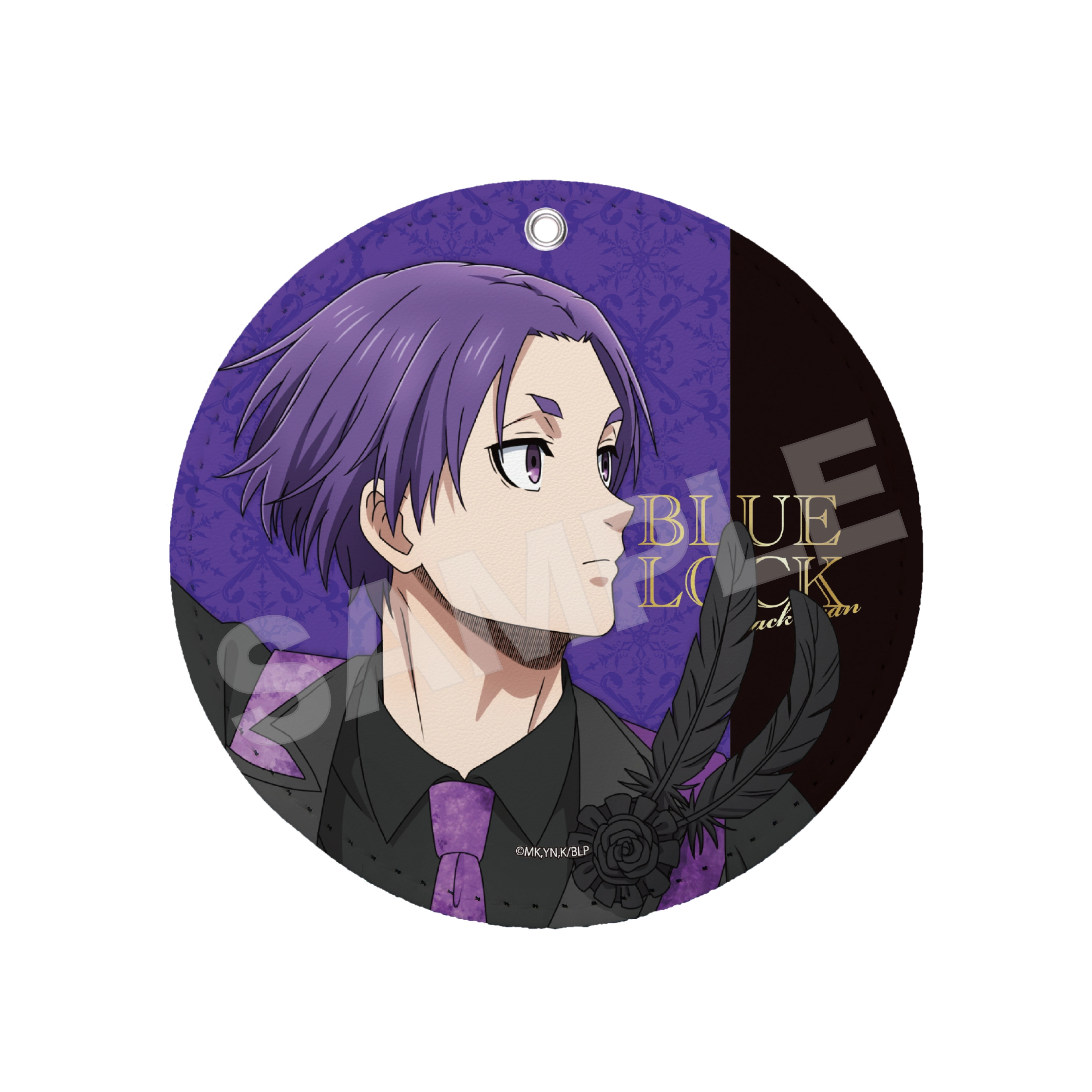 【予約2025年12月】ブルーロック ブラックスワン レザーコースターキーホルダー /05 御影 玲王 CS.FRONT