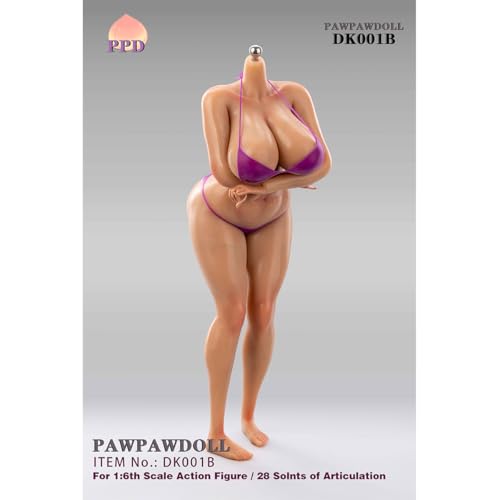 HiPlay PAWPAW DOLL 1/6 シームレス 素体 女性 DK001B 日烧肌 ボディ フィギュア 足取れない ヘッドなし 超可動