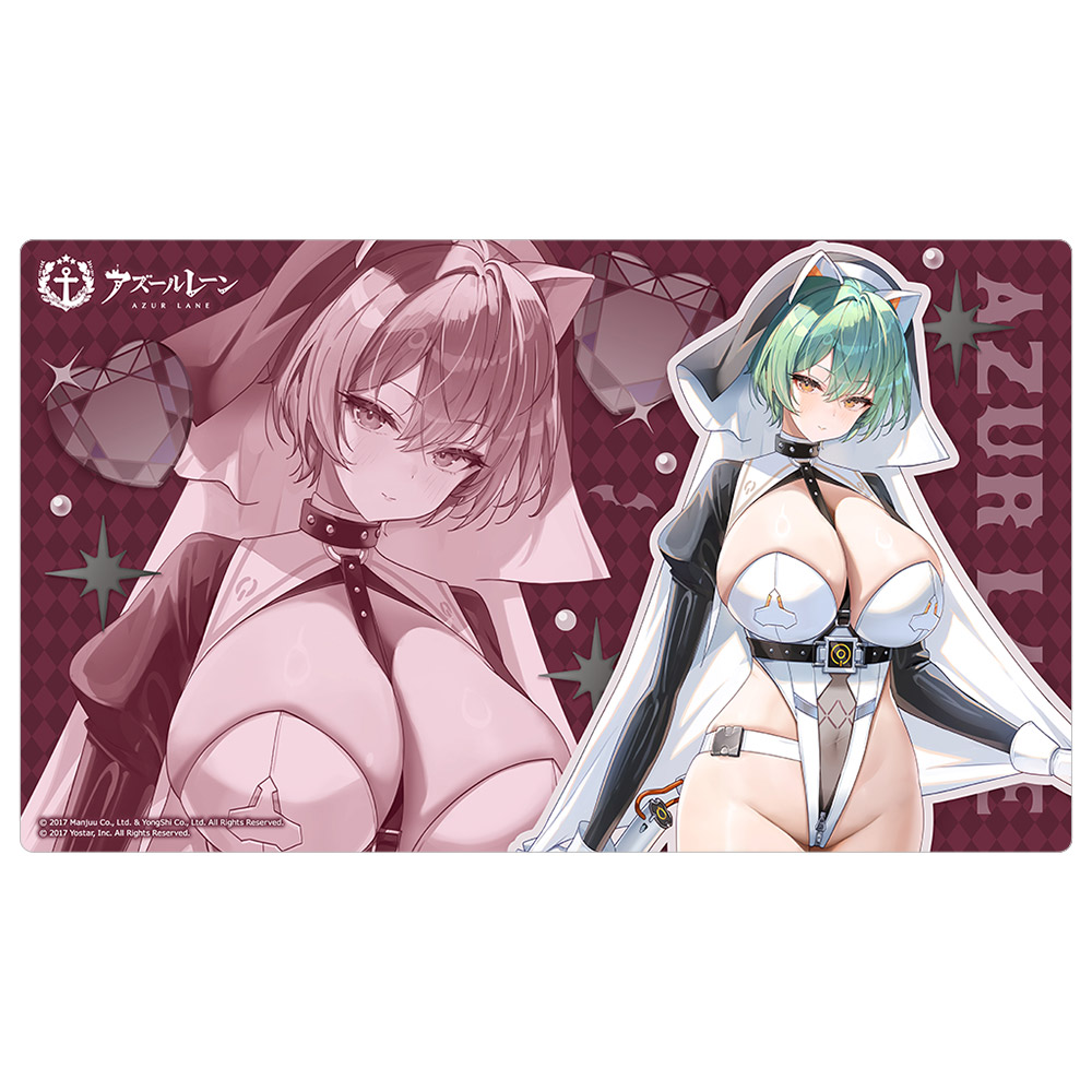 アズールレーン_描き下ろしラバーマット（アドミラル・ナヒーモフ／サキュバスシスター）