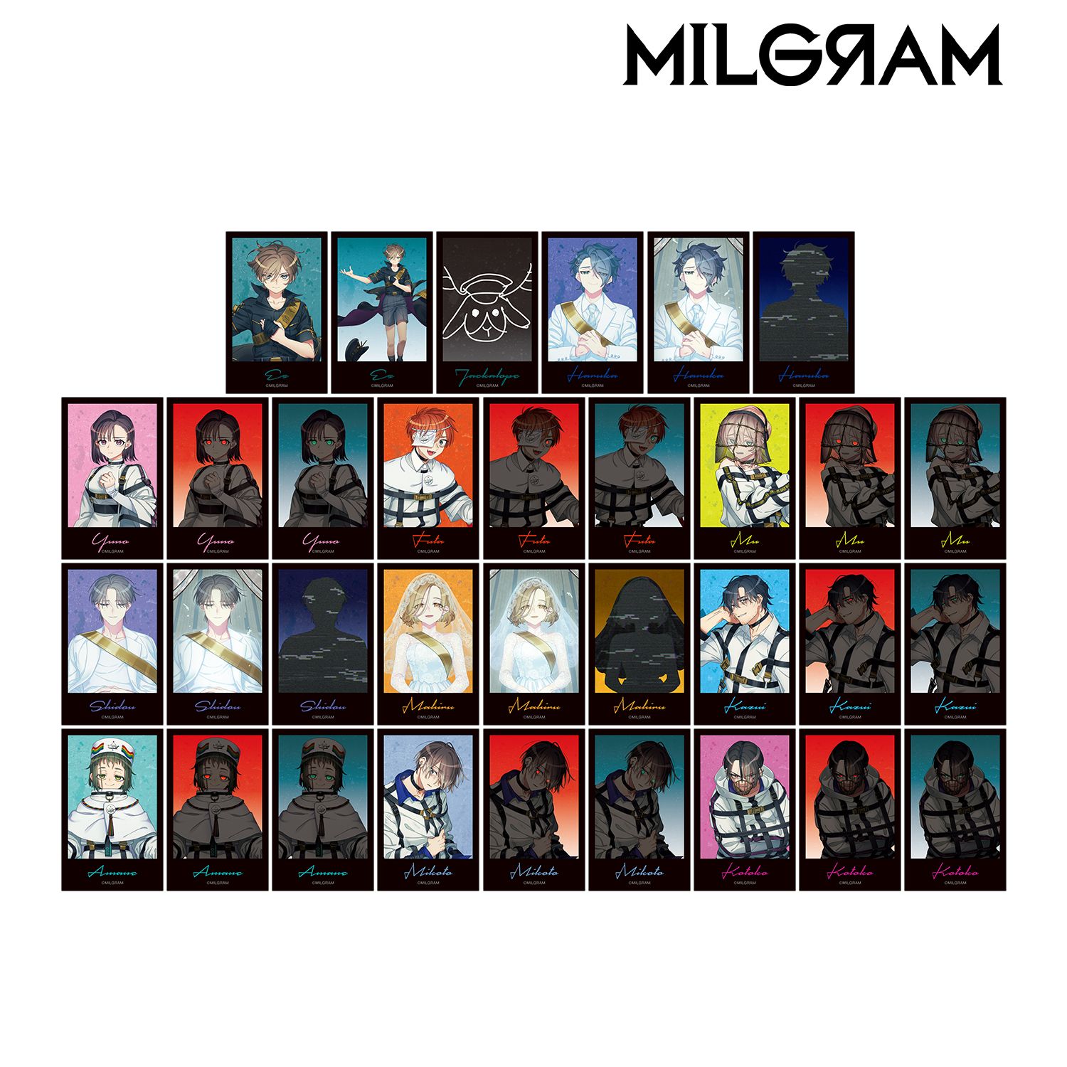 MILGRAM -ミルグラム-_第三審 トレーディングイラストカード3枚セット(単位/コンプリートBOX/11パック入り)