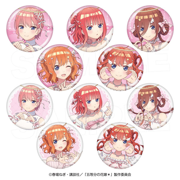 五等分の花嫁* キャラバッジコレクション(エンジェルリボン) 10個入りBOX