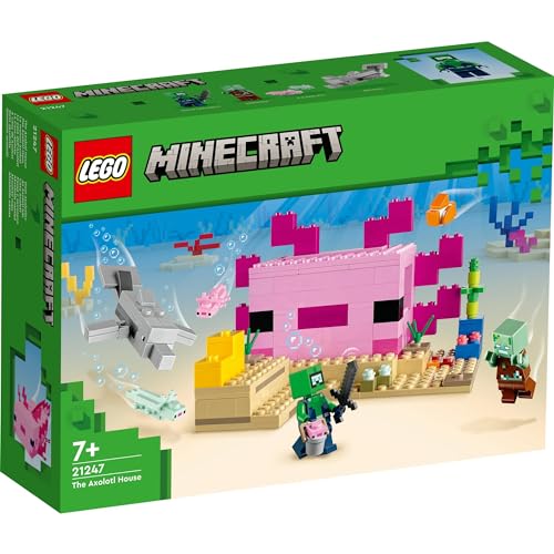 レゴ(LEGO) マインクラフト ウーパールーパーハウス おもちゃ 玩具 プレゼント 誕生日 ブロック クリスマス 男の子 女の子 子供 7歳 8歳 9歳 小学生 マイクラ Minecraft グッズ 動物 生き物 21247