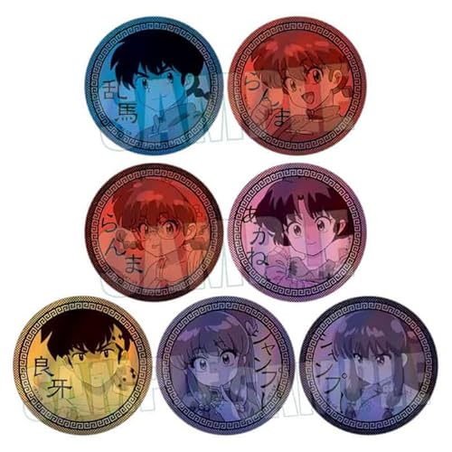らんま1/2 トレーディングホログラム缶バッジ 7個入りBOX