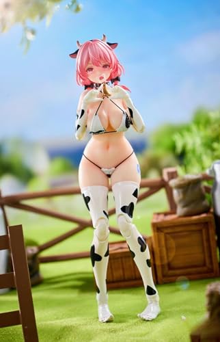 オリジナルイラスト『乳牛 MOMO』1/8スケール PVC&ABS製 塗装済み可動フィギュア