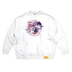 TVアニメ「らんま1/2」第2弾 ポップイラストスウェット 1(早乙女乱馬 ＆ シャンプー) オフホワイト XL