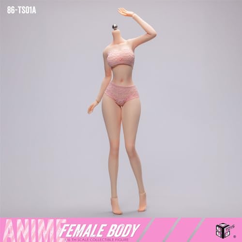 HiPlay 86TOYS 1/6 女性 シームレス素体 美白肌 豪華版 86-TS01-A ボディ フィギュア 超可動