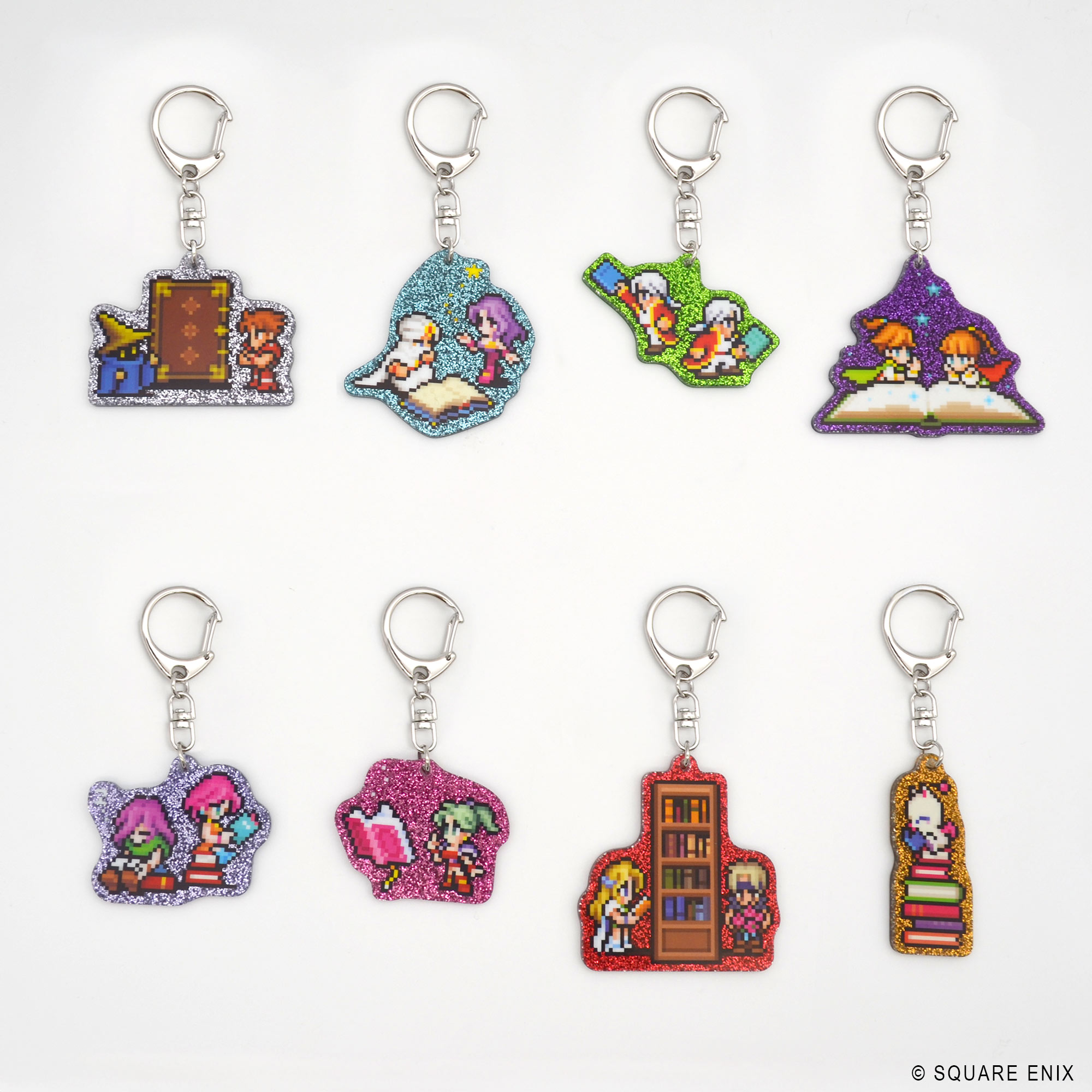 ファイナルファンタジー ピクセルリマスター_Book Characters グリッターアクリルキーホルダーコレクション 【BOX／8個入り】