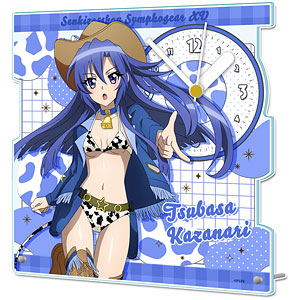 戦姫絶唱シンフォギアXV 描き下ろし アクリル置時計 風鳴翼 カウガールver.