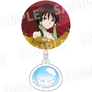 転生したらスライムだった件 アクリルチャーム付き缶バッジ(和装) トワ