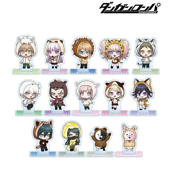 ダンガンロンパシリーズ トレーディング ちびキャラ 動物パーカーver. アクリルスタンド 14個入りBOX