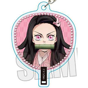 アニメ「鬼滅の刃」 うちわ風キーホルダー 竈門禰豆子A(無限城編ver.)