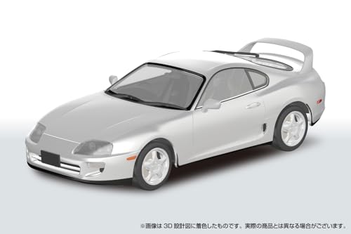 青島文化教材社(AOSHIMA) 楽プラ スナップカー No. 08-SW JZA80 スープラ 1996 スーパーホワイトⅡ 1/24スケール プラスチック製 色分け済みプラモデル