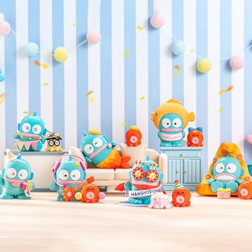 TOP TOY サンリオ(SANRIO)キャラクターズ・ハンギョドン(Hangyodon) ハッピーバースデー シリーズ【1ピース】ガチャガチャ ブラインドボックス フィギュア ソフビ PVC プレミアム おもちゃ 誕生日 プレゼント ギョドンキャラクターコレクター向け