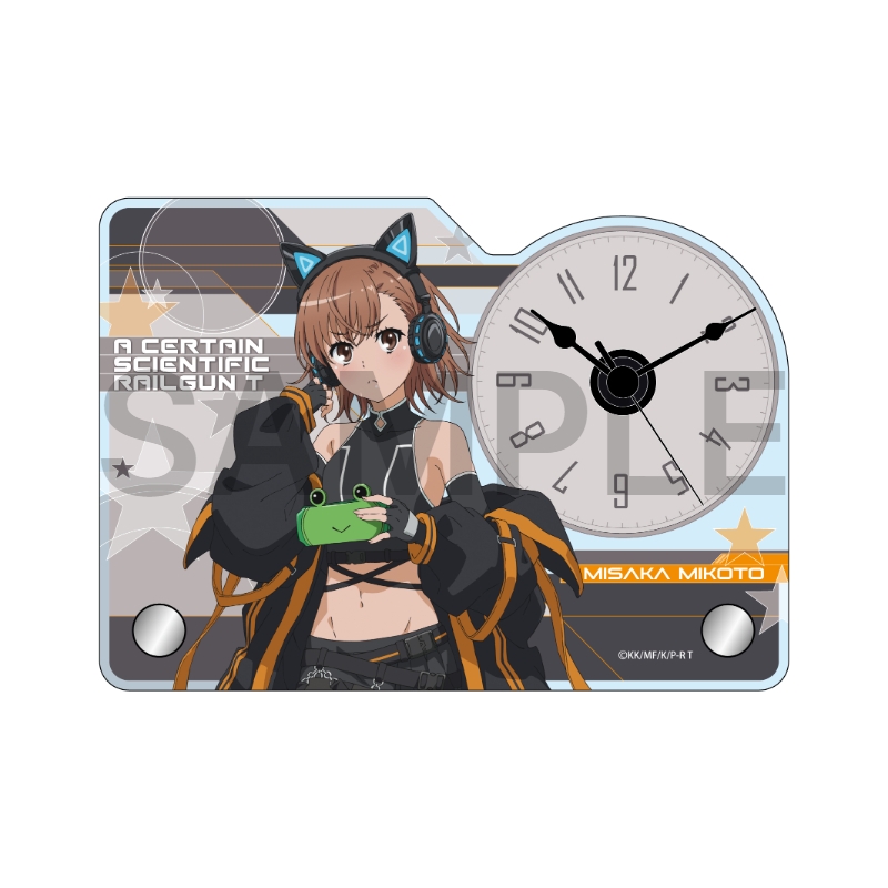 とある科学の超電磁砲T ミニアクリルクロック 御坂美琴 ゲーミング ver.【催事商品】