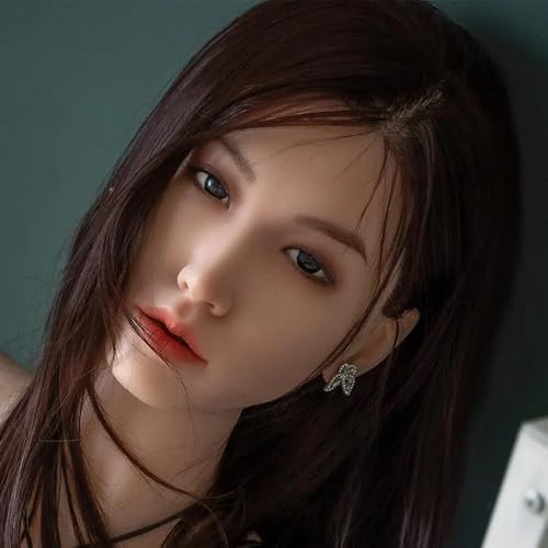 シリコン製 フィギュア ヘッド単体 等身大 頭部のみ Head Only ウィッグタイプ 口腔付き 化粧練習用 店舗用品 ショップアクセサリー展示用 Ｍ１６スタッド付き #G36