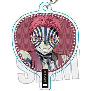 アニメ「鬼滅の刃」 うちわ風キーホルダー 猗窩座(無限城編ver.)