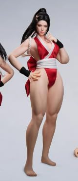 [AC]Mojoy 1/6 格闘スタイル女性素体 ヘッド付き 一体足 大胸 MJ-CF01H（白肌） 可動 アクションフィギュア用 素体