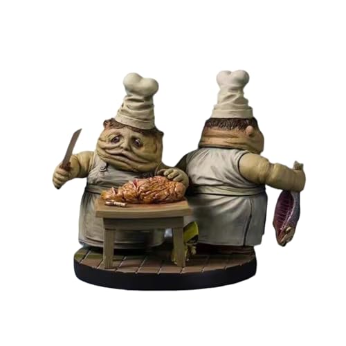 リトルナイトメア フィギュア 非公式 人形 彫像 塗装済み完成品 ゲームグッズ 置物 プラスチック製 PVC製 軽量 冒険ホラー 人形 彫像 おもしろい 展示用 二次元 人気 おもちゃ 卓上置物 車飾り (H(8cm))