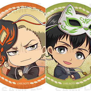 TVアニメ『進撃の巨人』缶バッジセット (きゃらほっぴん！)狐面ver. ライナー＆ベルトルト