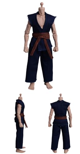 LEBOO 適用対象：1/12 可動フィギュア 潮玩総動員格闘柔道着 6 インチストリートファイター殺意リュウ豪鬼ケン戦損武着 アクセサリーフィギュア用 付属品