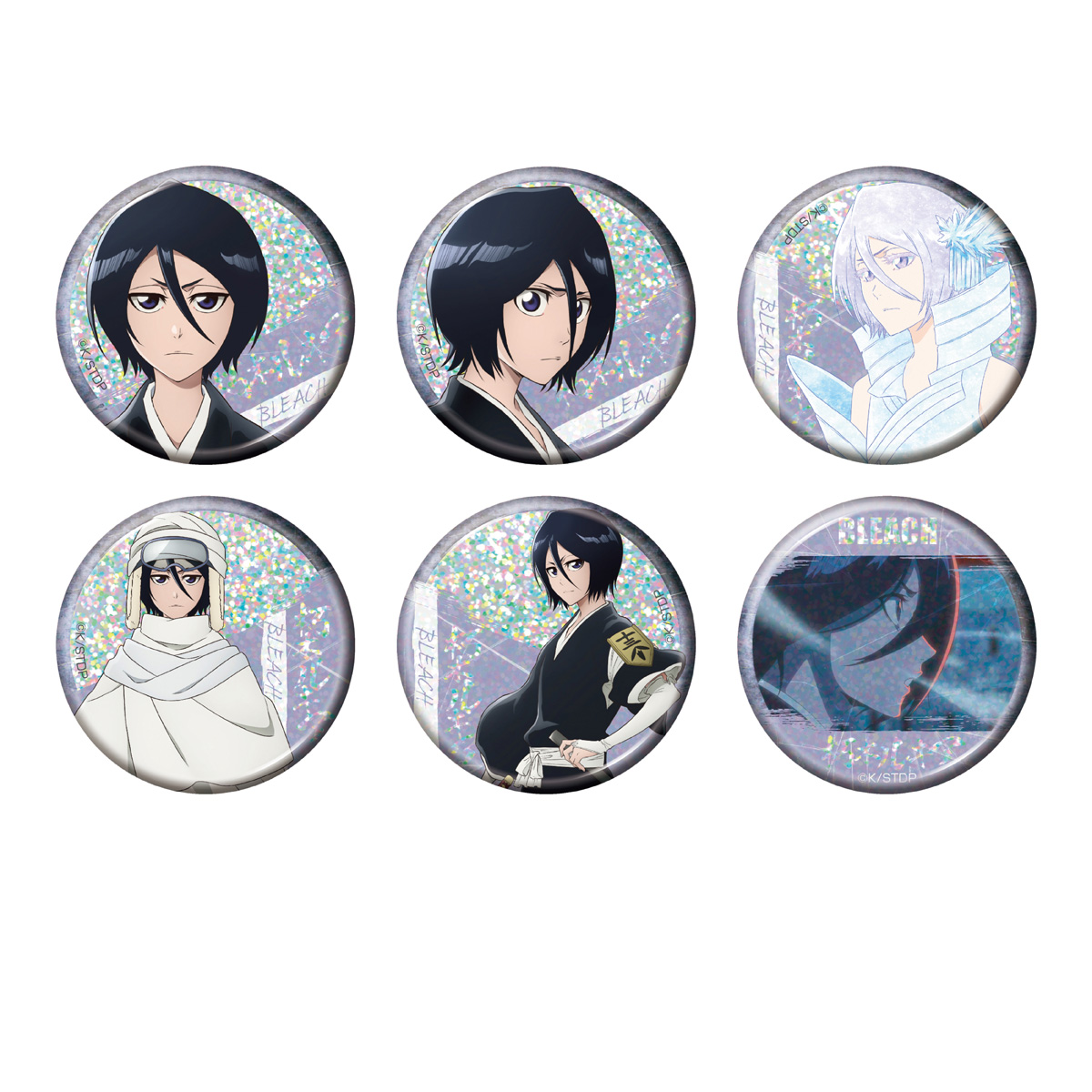 BLEACH 千年血戦篇_トレーディング ホログラム缶バッジ 朽木ルキア 【BOX／6個入り】