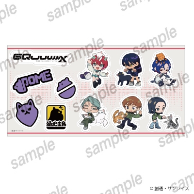 【グッズ-ステッカー】機動戦士Gundam GQuuuuuuX (ジークアクス) ステッカーシート【まねきねこコラボ】