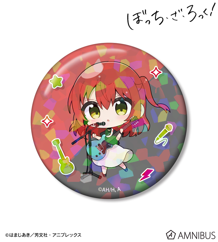 むーらんさんイラスト 喜多郁代 ライブ衣装ver. 75mmホログラム缶バッジ