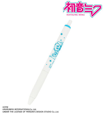 ANGEL BLUEコラボ 描き起こし 初音ミク&ナカムラくん ユニボール ワン ゲルインクボールペン