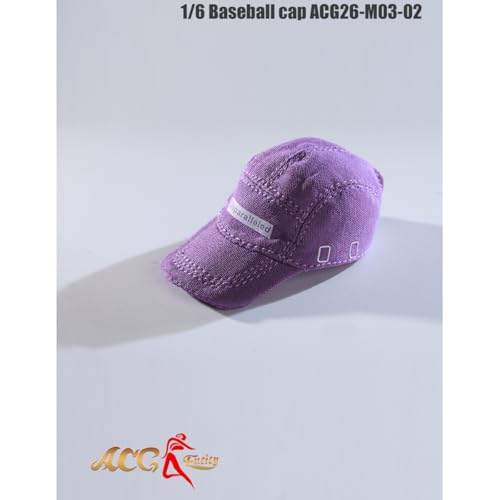 HiPlay JIAOUDOLL 1/6 ベースボールキャップ ACG26-M03-02G パープル フィギュア用 アクセサリー 付属品